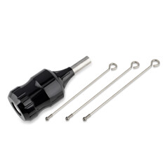 Держатель для картриджей Cheyenne, T-tech 32мм Billet Aluminium Tattoo Cartridge Adjustable Grip + 3 толкателя