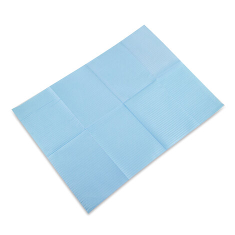  Салфетки бумажно-полиэтиленовые голубые - 125 шт.