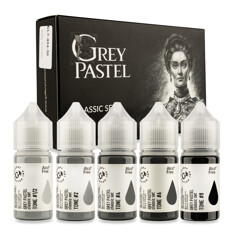 Тату-краска Gallery Ink Grey Pastel Classic Set