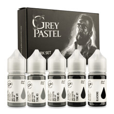 Тату-краска Gallery Ink Grey Pastel Dark Set