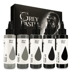 Тату-краска Gallery Ink Grey Pastel Dark Set