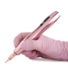 Машинка для татуажа Mast P20 Tattoo Wireless Pen 2.5мм (Pink) + аккумулятор
