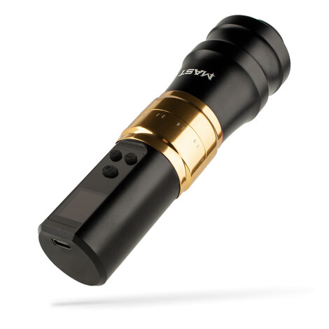 Тату машинка Mast Fold 2 Pro Wireless (Black-Gold) - 2 держателя