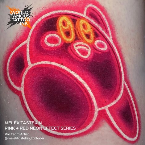 Краска World Famous Tattoo Ink Melek Tastekin Pink Neon Effect Series (6 пигментов)