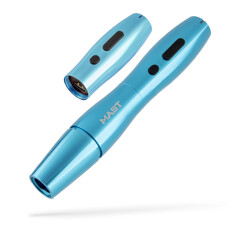 Машинка для татуажа Mast P20 Tattoo Wireless Pen 2.5mm (Blue) + аккумулятор