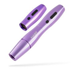 Машинка для татуажа Mast P20 Tattoo Wireless Pen 2.5mm (Purple) + аккумулятор
