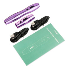 Машинка для татуажа Mast P20 Tattoo Wireless Pen 2.5mm (Purple) + аккумулятор