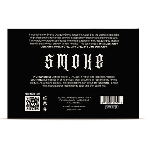 Краска Dynamic Colors Smoke Opaque Greys Set (5 пигментов)