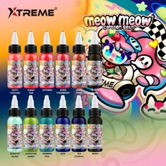 Тату-краска Xtreme Ink Meow Meow Cartoon Set (12 пигментов)