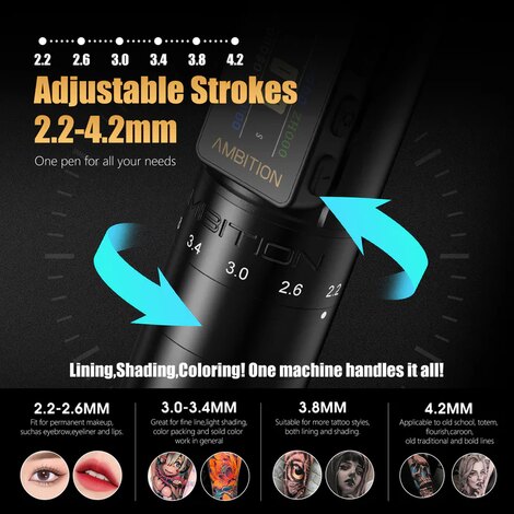 Тату машинка Ambition Ambition Paco 2 (2.2 mm - 4.2 mm)