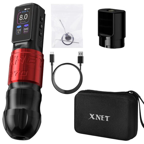 Тату машинка Ambition XNET Titan 270 5.0мм + 4.0мм - Red