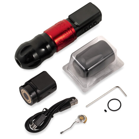 Тату машинка Ambition XNET Titan 270 5.0мм + 4.0мм - Red