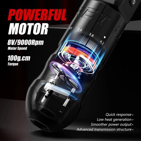 Тату машинка Ambition XNET T2 2.2мм - 4.2мм - Black