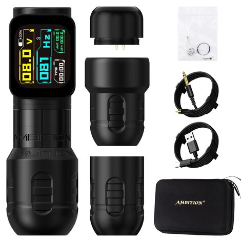 Тату машинка Ambition Zetton Pro 4.0мм + 3.5мм - Black