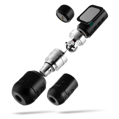 Тату машинка Ambition Zetton Pro 4.0мм + 3.5мм - Silver