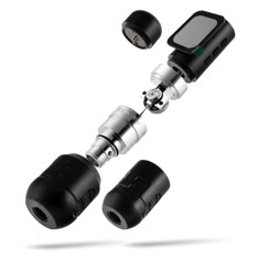 Тату машинка Ambition Zetton Pro 4.0мм + 3.5мм - Silver