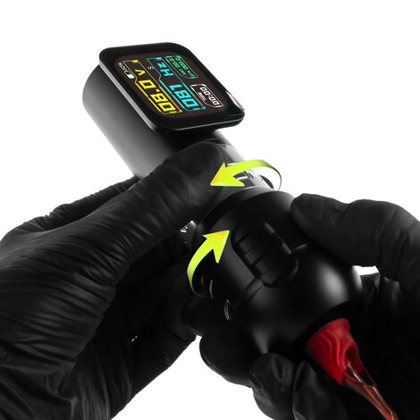 Тату машинка Ambition Zetton Pro 4.0мм + 3.5мм - Silver