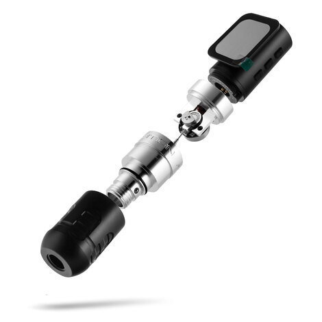 Тату машинка Ambition Zetton Pro 4.0мм + 3.5мм - Silver