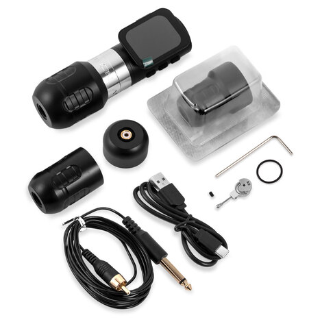 Тату машинка Ambition Zetton Pro 4.0мм + 3.5мм - Silver