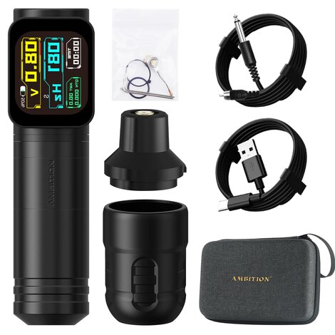 Тату машинка Ambition Ninja Max - 3 Wireless - Black