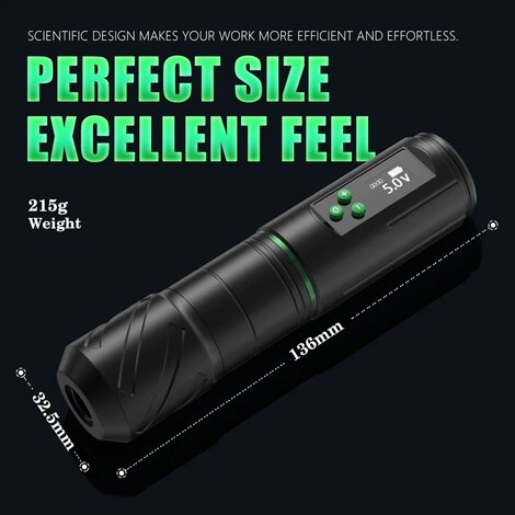 Тату машинка Ambition TREX Beginner Black-Green