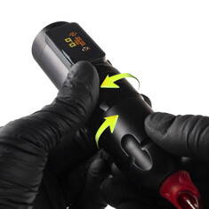 Тату машинка Ambition Shura-X Wireless (3.5мм + 4.0мм) - Black