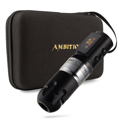 Тату машинка Ambition Shura-X Wireless 3.5mm + 4.0mm Silver