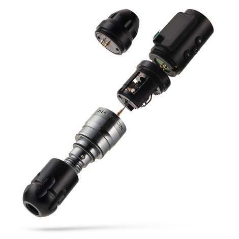 Тату машинка Ambition Shura-X Wireless 3.5mm + 4.0mm Silver