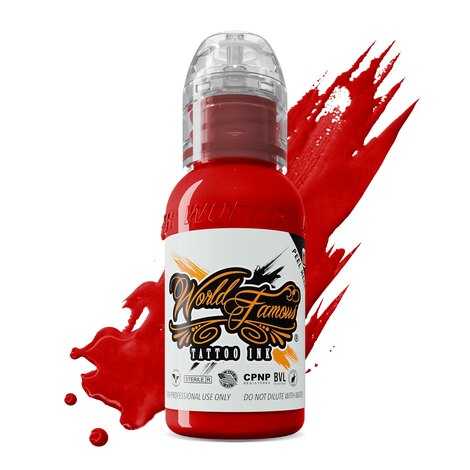 Краска World Famous Tattoo Ink Melek Tastekin - Bright Red