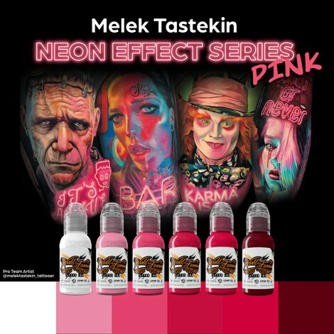 Краска World Famous Tattoo Ink Melek Tastekin - Bubble Gum Pink
