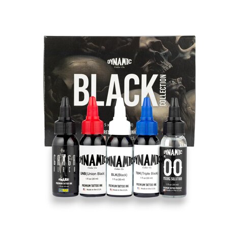 Краска Dynamic Colors Black Collection Color Set (4 пигмента + разбавитель)