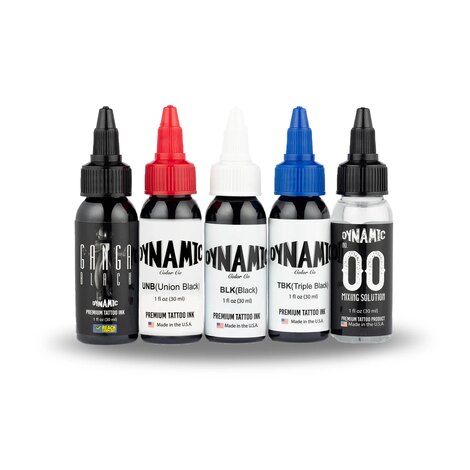 Краска Dynamic Colors Black Collection Color Set (4 пигмента + разбавитель)