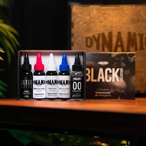 Краска Dynamic Colors Black Collection Color Set (4 пигмента + разбавитель)