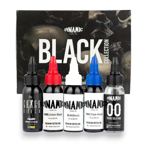 Краска Dynamic Colors Black Collection Color Set (4 пигмента + разбавитель)