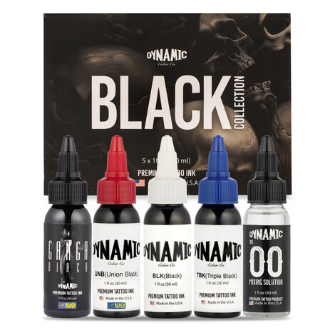 Краска Dynamic Colors Black Collection Color Set (4 пигмента + разбавитель)