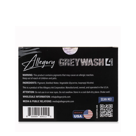 Краска Allegory Ink GreyWash Set (4 пигмента)