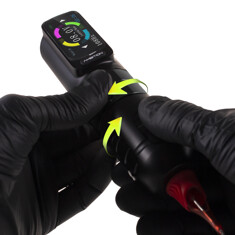 Тату машинка Ambition ABS Zetton 2400мАч - 3.5мм - 4.0мм - Black