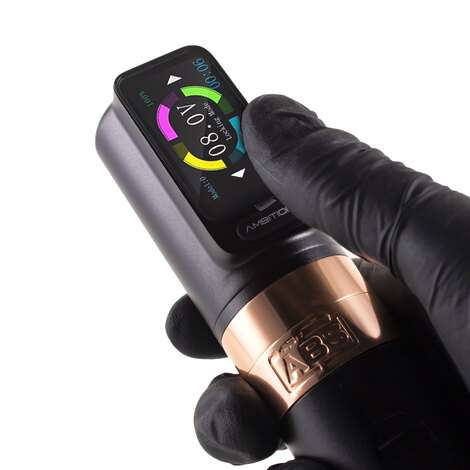 Тату машинка Ambition ABS Zetton 2400мАч (3.5мм - 4.0мм) - Gold
