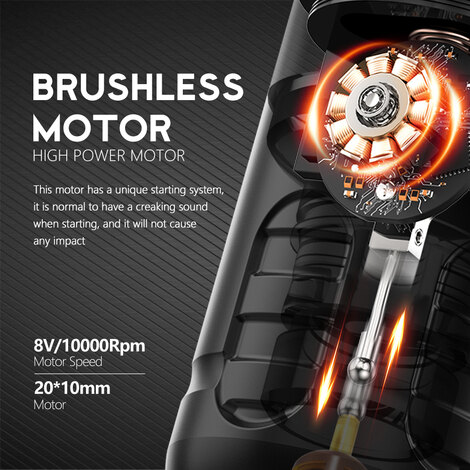 Тату машинка Ambition ABS Zetton 2400 мАч (3,5 мм - 4,0 мм) - Silver