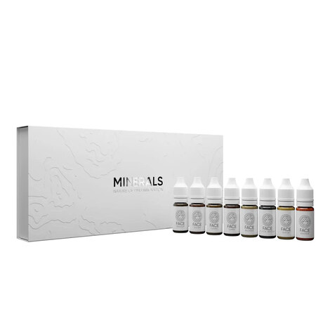 Пигмент FACE Сет минеральных пигментов FACE New 6мл, 8шт