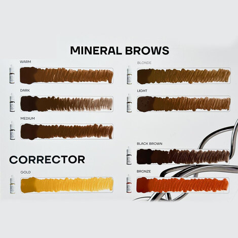 Пигмент FACE Сет минеральных пигментов FACE New 6мл, 8шт