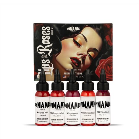 Краска Dynamic Colors Lips and Roses Color Set (5 пигментов)