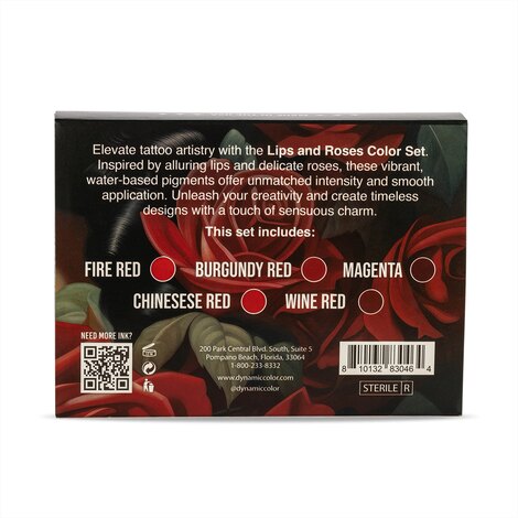 Краска Dynamic Colors Lips and Roses Color Set (5 пигментов)