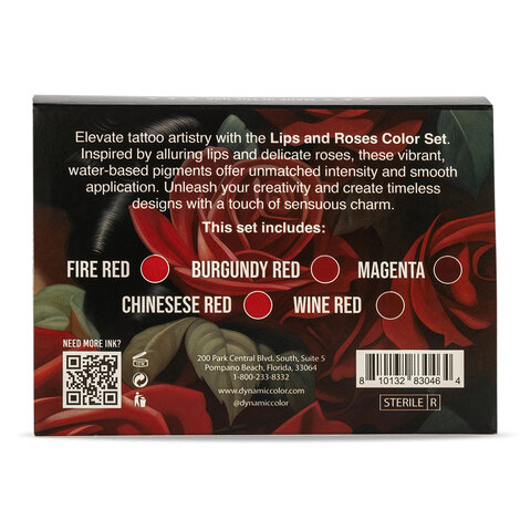 Краска Dynamic Colors Lips and Roses Color Set (5 пигментов)