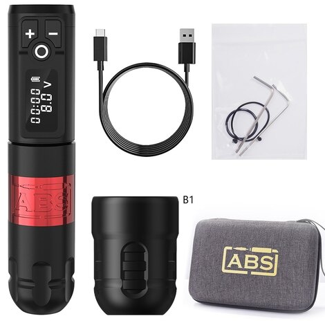 Тату машинка Ambition ABS Soldier - Red