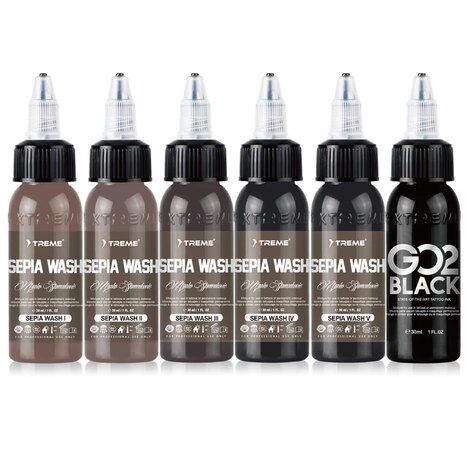 Краска Xtreme Ink Sepia Wash Set - Marko Stamenkovic (5 пигментов)