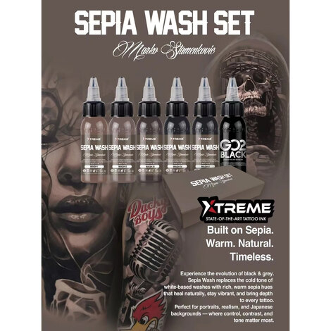 Краска Xtreme Ink Sepia Wash Set - Marko Stamenkovic (5 пигментов)