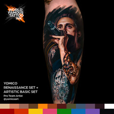 Краска World Famous Tattoo Ink Yomico Renaissance Ink Set (12 пигментов)