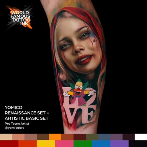 Краска World Famous Tattoo Ink Yomico Renaissance Ink Set (12 пигментов)