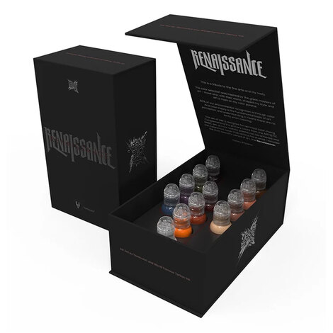 Краска World Famous Tattoo Ink Yomico Renaissance Ink Set (12 пигментов)